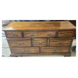 Vintage Kimball dresser, 8-drawer, 60ï¿½ x 18ï¿½ x
