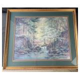 Framed Lena Lou limited edition print, pencil