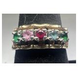 10k gold 'Mothers Ring', size 8, 2.76 dwt, marked