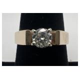 14k gold and diamond ring, size 7, 3.35 dwt