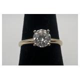 14k gold and diamond ring, size 5.5, 1.32 dwt,
