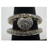 18k gold and diamond ring, size 6.5, 5.39 dwt