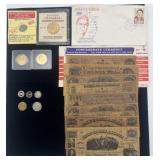 Group of reproduction Confederate currency, 1945
