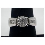 Finelli 14k gold and diamond ring, size 7, 5.21