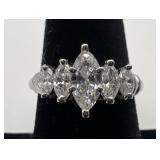 Platinum and diamond ring, size 7, 4.33 dwt,