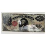 Large-size Series 1917 $1 'Sawhorse' United