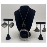 Group of Sterling jewelry: Carey Laurkie Zuni