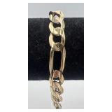 10k gold bracelet, 9' long, 18.0 dwt