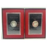 2-1972 Eisenhower uncirculated dollars in