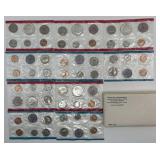 5-1969 US uncirculated proof sets with original