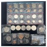 Group of 1972 US proof sets, uncirculated coins,
