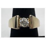 Finelli 14k gold and diamond ring, size 7, 5.22