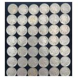 42 Buffalo Nickels