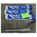 4 ct Promax premium solid carbide end mill