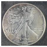 1991 Silver American Eagle dollar in original