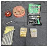 Hitachi drill drive and various bits