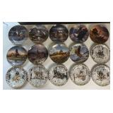15 porcelain collector plates