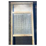 Antique National Wahsboard Co. wood and glass