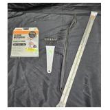 Silicone weather seal, ice scrapers and hinged