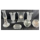 Group of decorated crystal and glass, Waterford