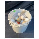 Bucket of golf balls