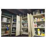 Contents of upper cabinets