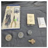 Solde set, receptacle, outlet box and plug ins