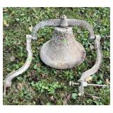 16' Cast iron bell with mounting arms