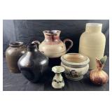 Group of de orated pottery & porcelain