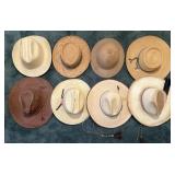8 hats