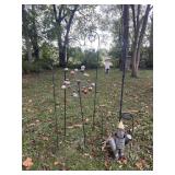 Group of shepherds hooks and outdoor decor