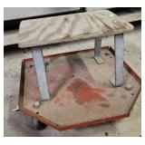Rolling low stool
