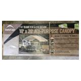 Shelter Logic 10'x20' all purpose Canopy. Frame