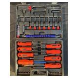 Screwdriver set with case