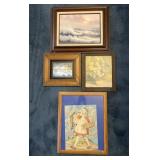 4 framed wall art, 13'-22' high