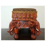 Hand-Painted Wood Storage Barrels w/ Doors