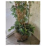 Decorative Potted Bamboo Plant with Stand