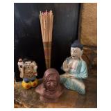 Four Asian-Themed Decorative Pieces