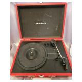Crosley Red Suitcase-Style Record Player
