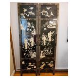 Black Asian Panels w/ Mother-of-Pearl Inlays