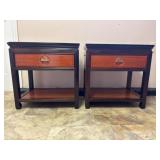 Wooden Side Tables with Drawers