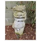 Carved Stone Fu Dog Guardian Statue
