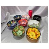 Hand-Painted Ceramic Bowls & Accessories