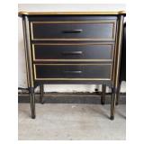 Black and Gold Accent Nightstands