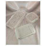 Glass Refrigerator Containers With Embossed Lids