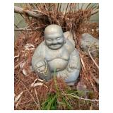 Concrete Laughing Buddha Garden Statue