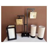 Four Table Lamps, Assorted Styles & Finishes