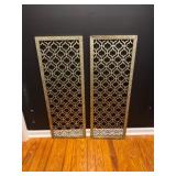 Metal Decorative Screens w/ Geometric Design