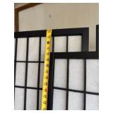 Black Multi-Panel Shoji Screen w/ Damages