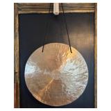 21.5-Inch Diameter Brass Gong with Mallet